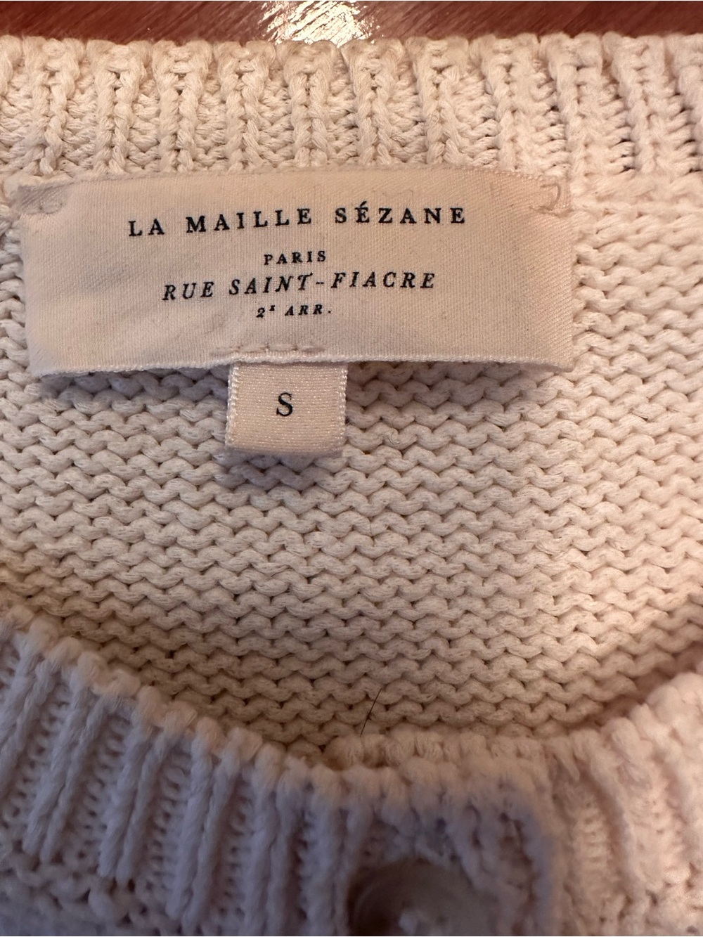 Sezane Leotine Sweater with Pastel Stripes - Picture 2 of 3